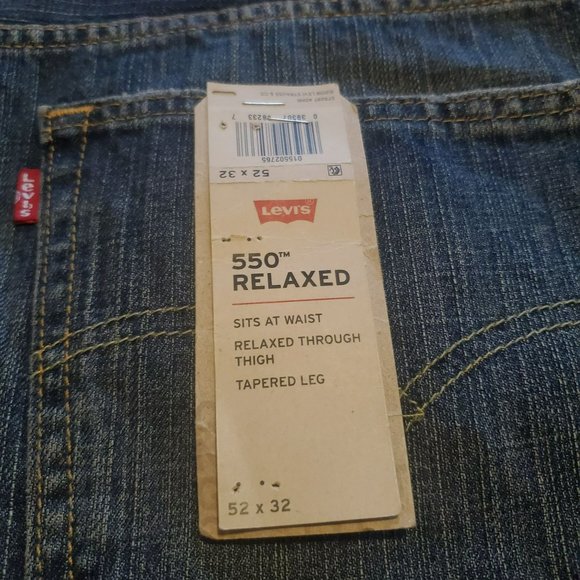 Mens Levi's 550 Denim Jeans 52x32 New with tags - Picture 4 of 9